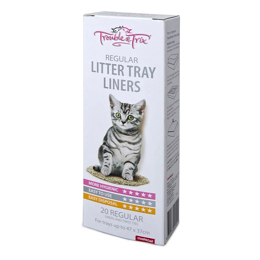 Trouble and Trix Litter Liners Regular 20 Pack