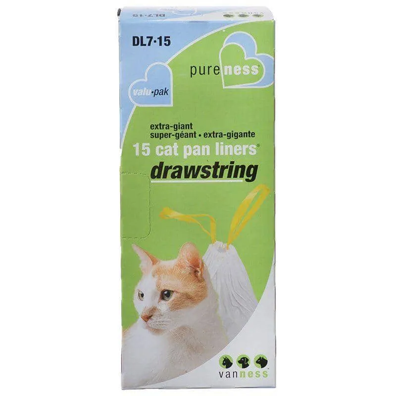 Van Ness Drawstring Cat Pan Liners - X-Giant (15 Pack)