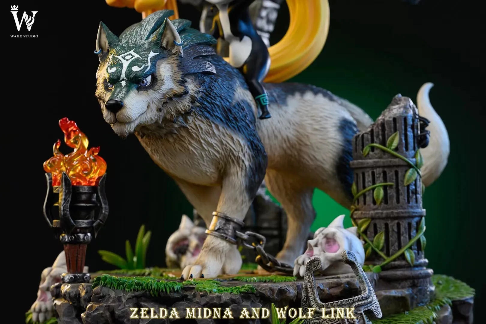 Wake Studio - Zelda Midna and Wolf Link | 狼林克和米多娜