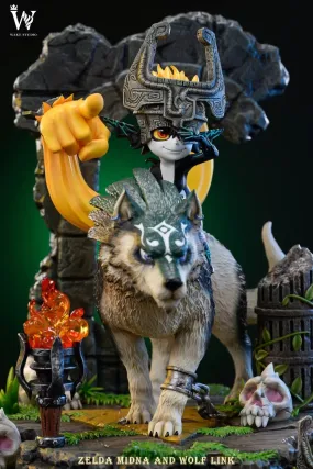 Wake Studio - Zelda Midna and Wolf Link | 狼林克和米多娜