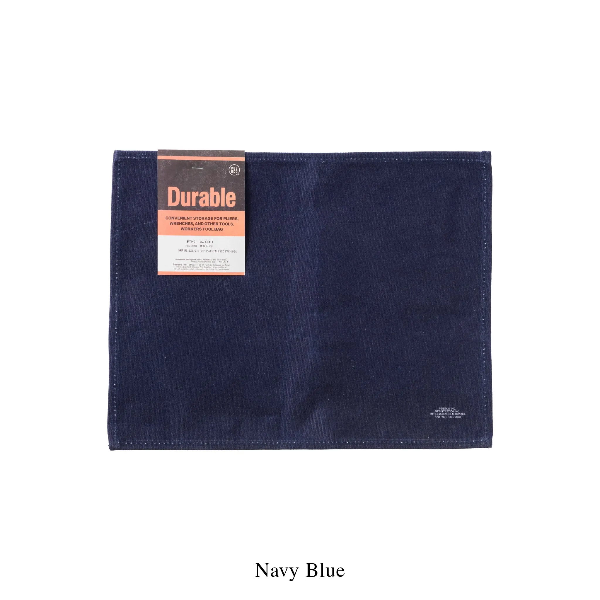 WAXED COTTON PLACEMAT - BLACK