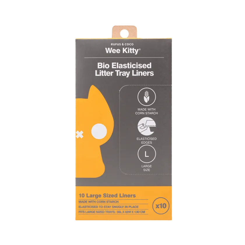 Wee Kitty Bio Elasticised Litter Tray Liners - Large