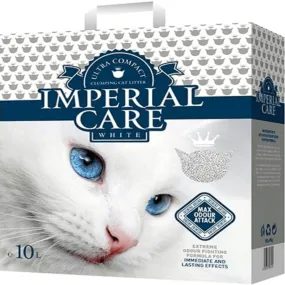WHITE premium clumping cat litter-ultra compact granulation-with MAX ODOUR ATTACK JASMINE AROMA 10L