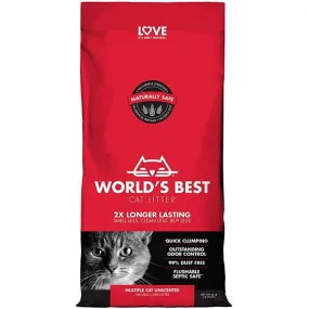 Worlds Best Multiple Cat Unscented Cat Litter
