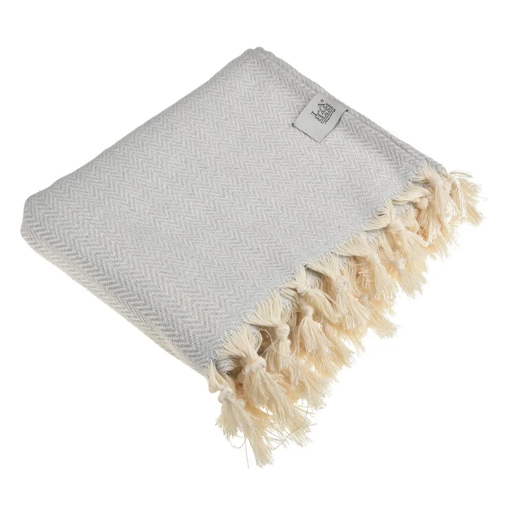 Zigzag Throw Blanket Pure Cotton 72"x50"