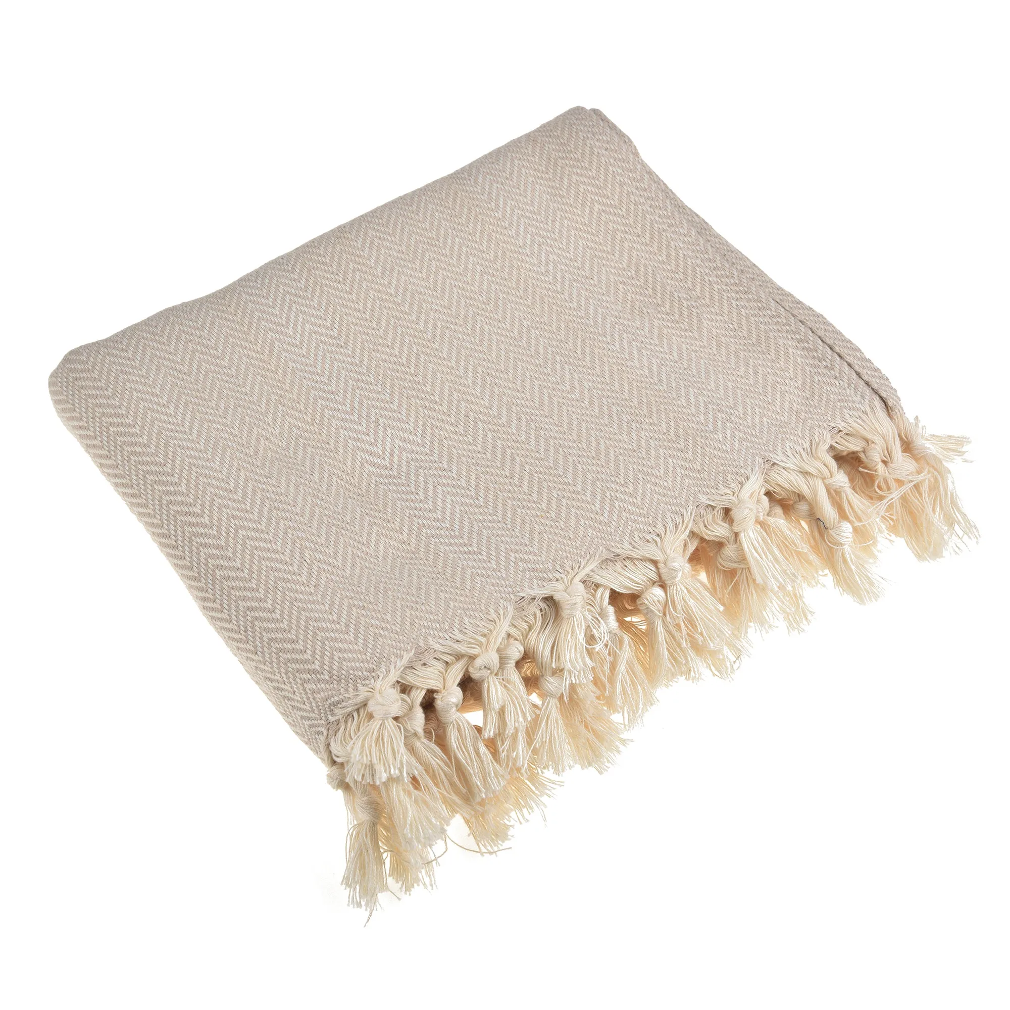 Zigzag Throw Blanket Pure Cotton 72"x50"