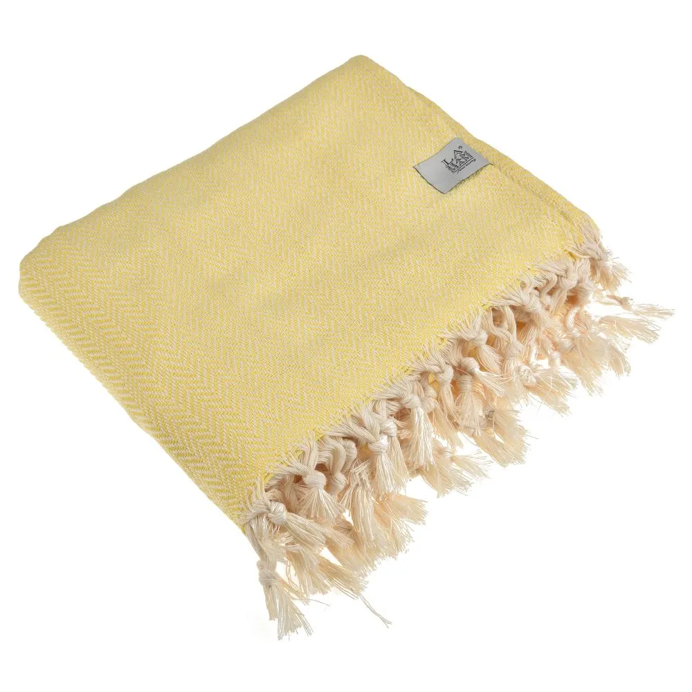 Zigzag Throw Blanket Pure Cotton 72"x50"