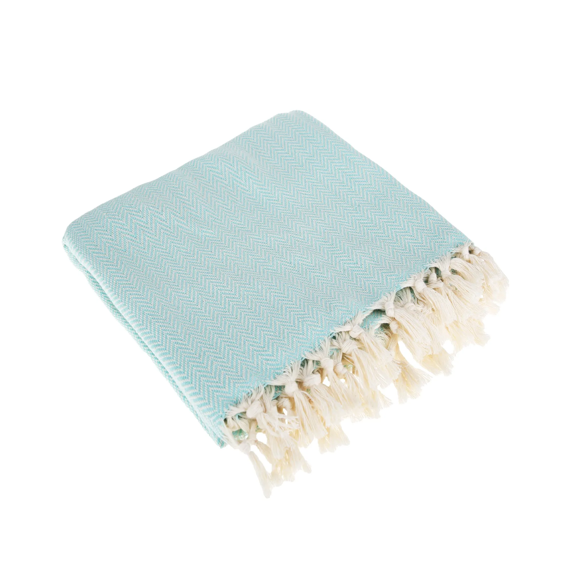 Zigzag Throw Blanket Pure Cotton 72"x50"