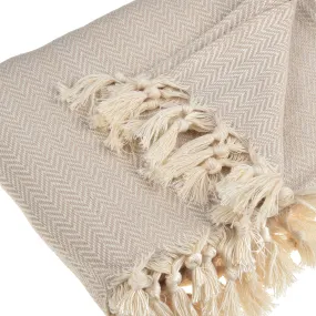 Zigzag Throw Blanket Pure Cotton 72"x50"